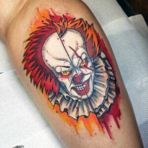 cunstom half face pennywise (1)